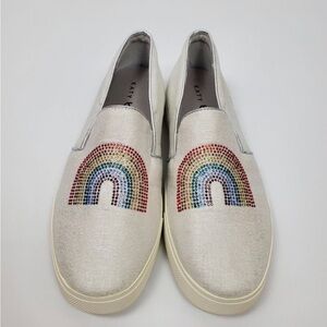 Nwt Katy perry canvas Rainbow shoes(8.5)